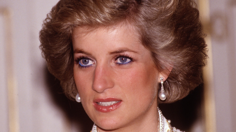 Princess Diana looks perturbed
