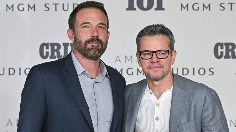 Ben Affleck and Matt Damon wearing suit jackets