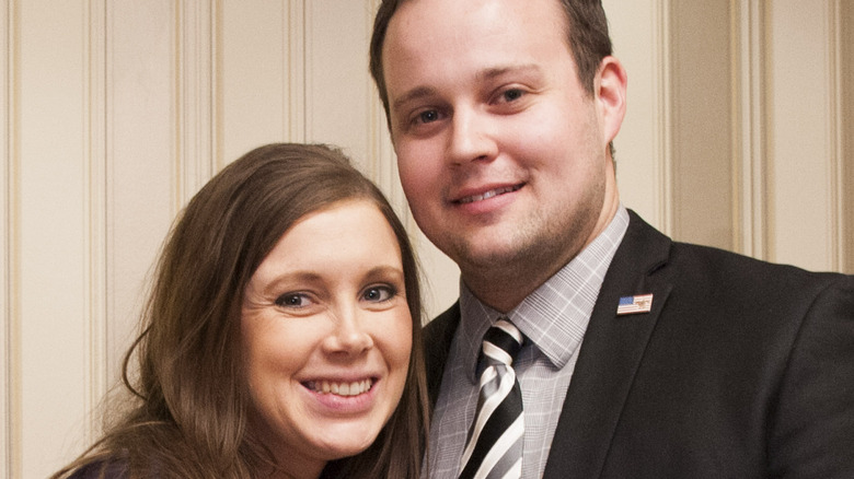 Anna and Josh Duggar smile