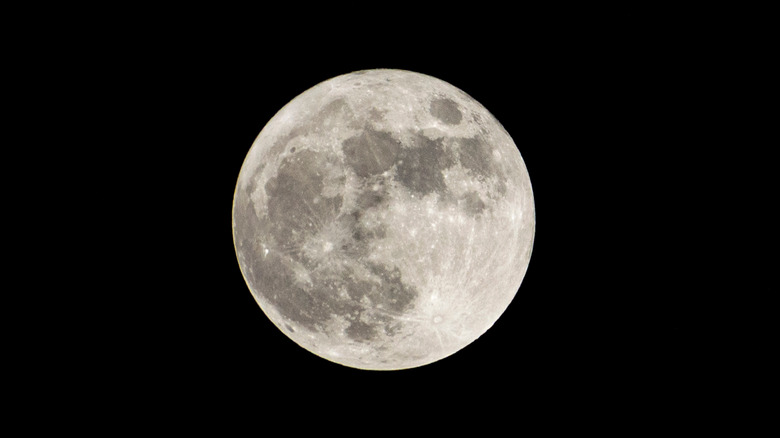 Sliver of a moon in a night sky