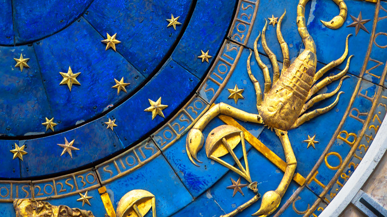 Golden Scorpion and the zodiac