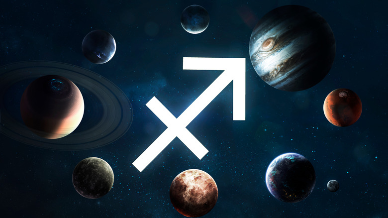 Sagittarius zodiac sign. 