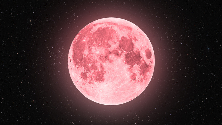 Pink strawberry moon