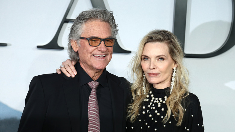 Michelle Pfeiffer and Kurt Russell attending "The Madison" premiere event in March 2026