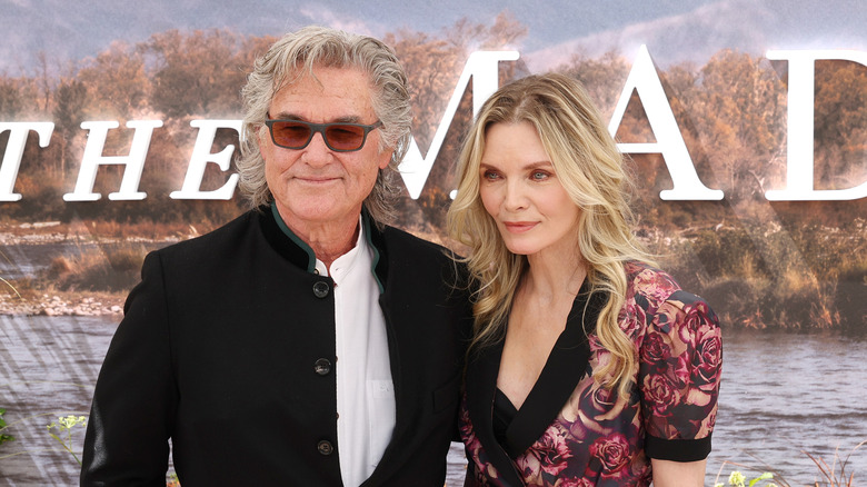 Kurt Russell and Michelle Pfeiffer during a promo event for "The Madison" in North Hollywood, California, on May 30, 2026