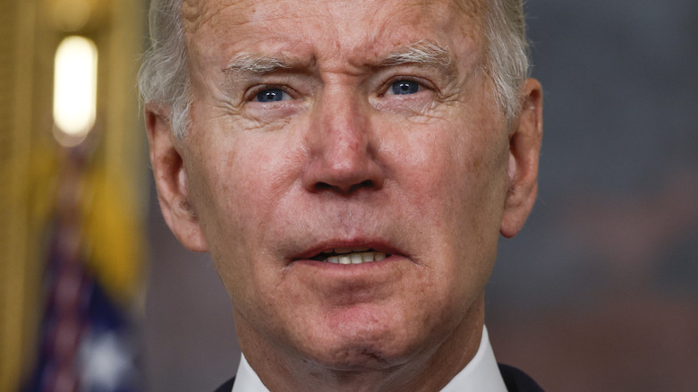 Joe Biden speaking at the White House