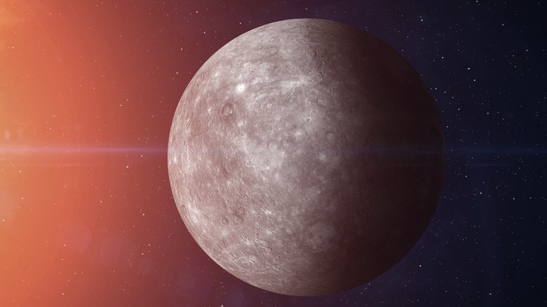 planet mercury from space