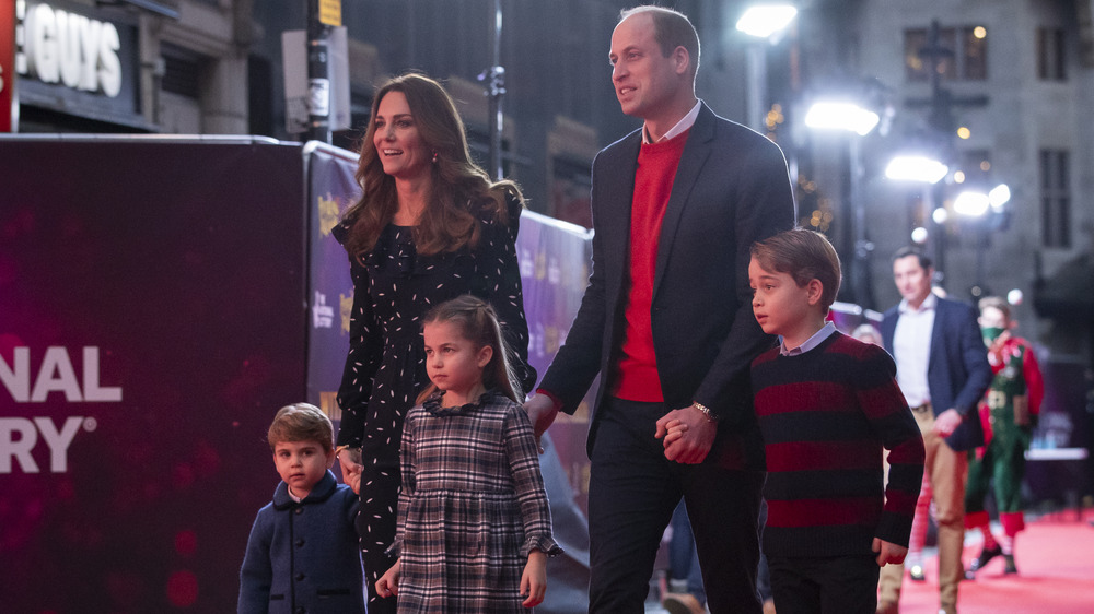 Prince William, Kate, and children