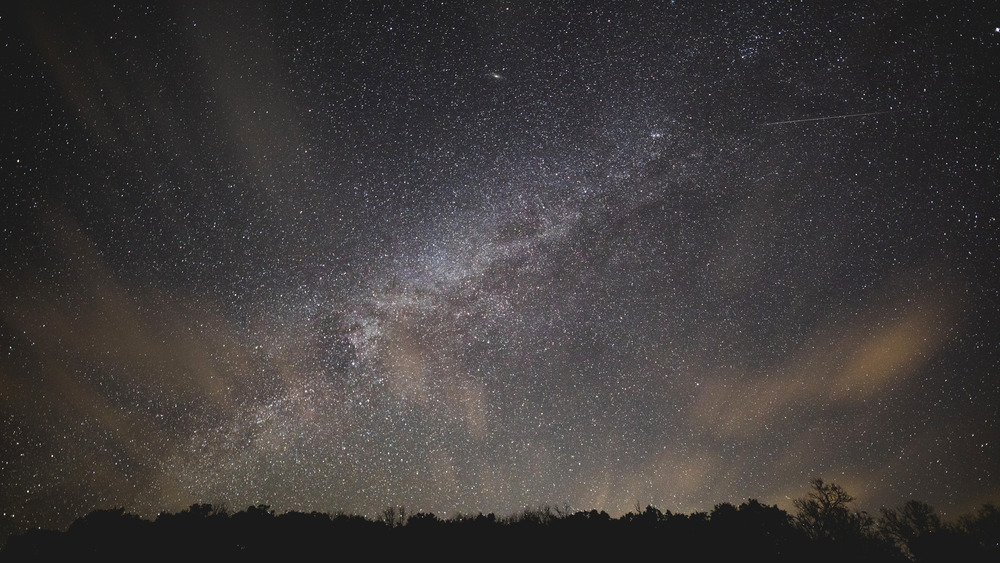 Starry night sky with no moon 