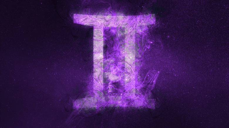 Gemini zodiac symbol.