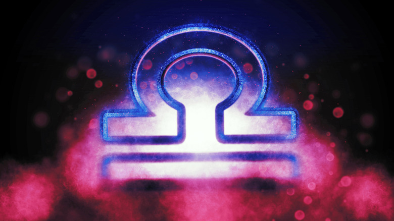 Libra zodiac symbol. 