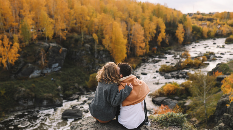 Couple hiking