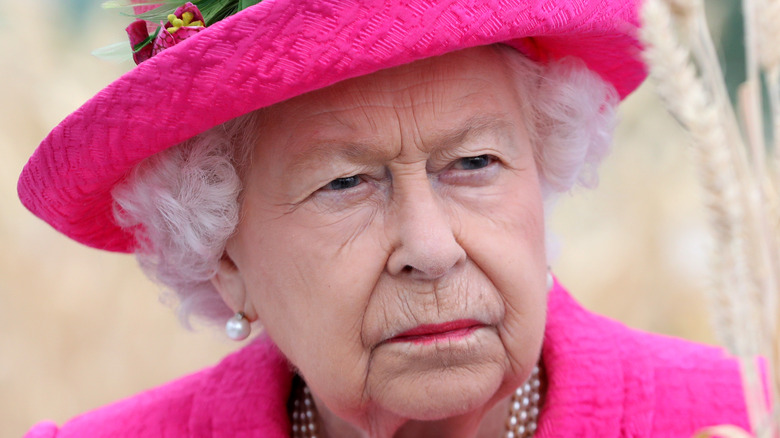 Queen Elizabeth poses for a photo.  