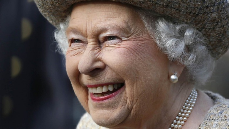 Queen Elizabeth smiling