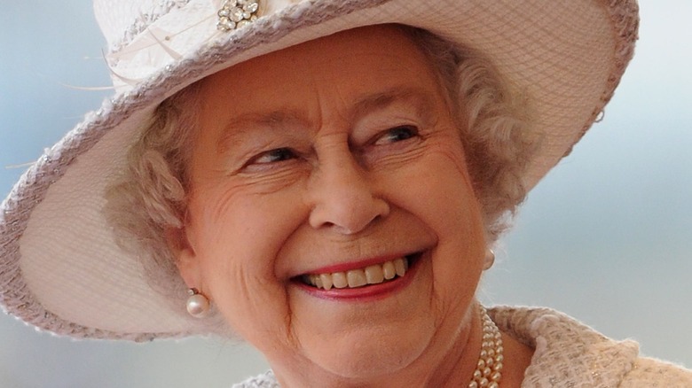 Queen Elizabeth smiling