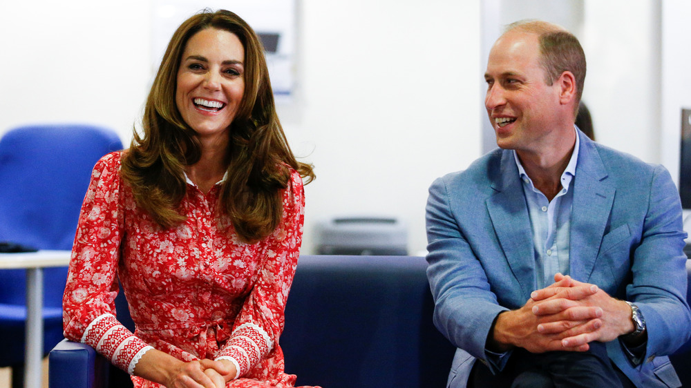 Kate Middleton and Prince William at an employment event in 2020