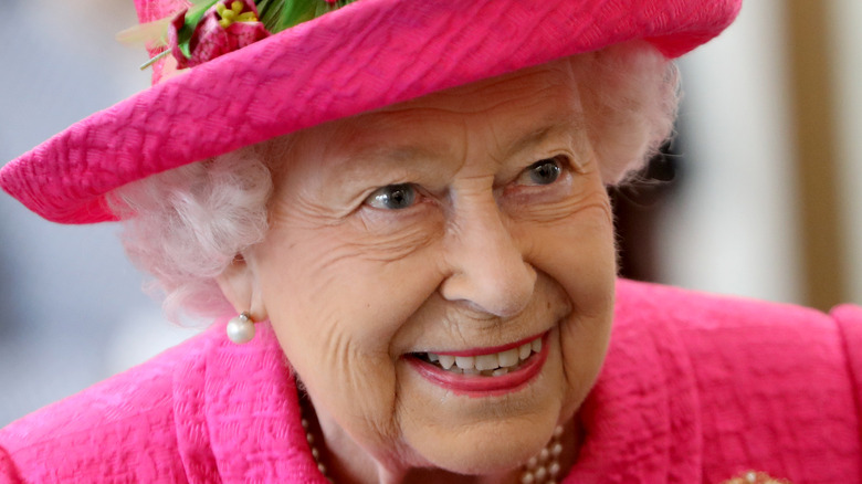 Queen Elizabeth smiling