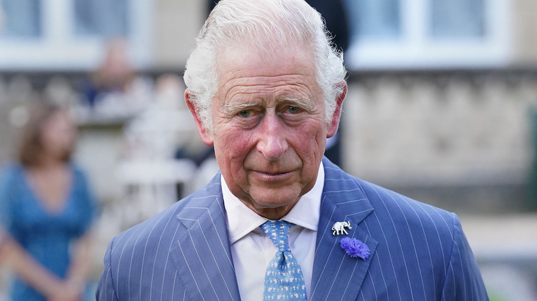 King Charles III looking at the camera
