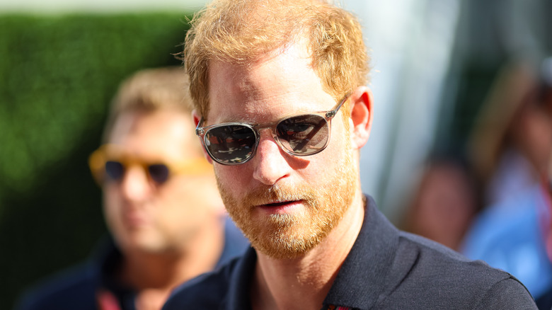 Prince Harry wearing sunglasses