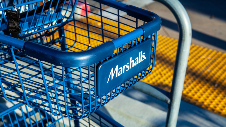 Marshalls blue shopping cart