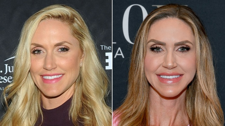 Split image of Lara Trump from 2015 and Lara Trump from 2024
