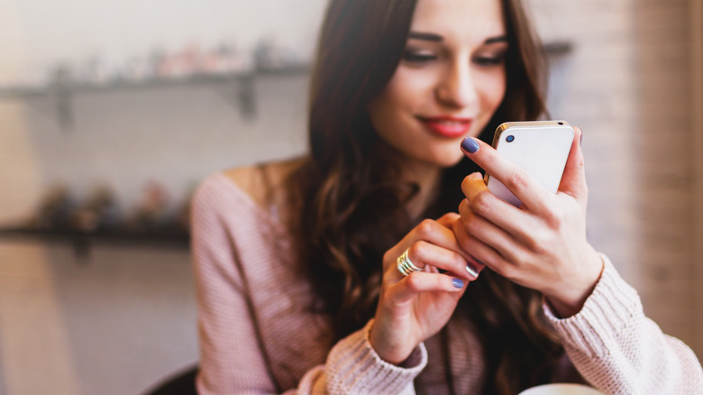 Woman on phone