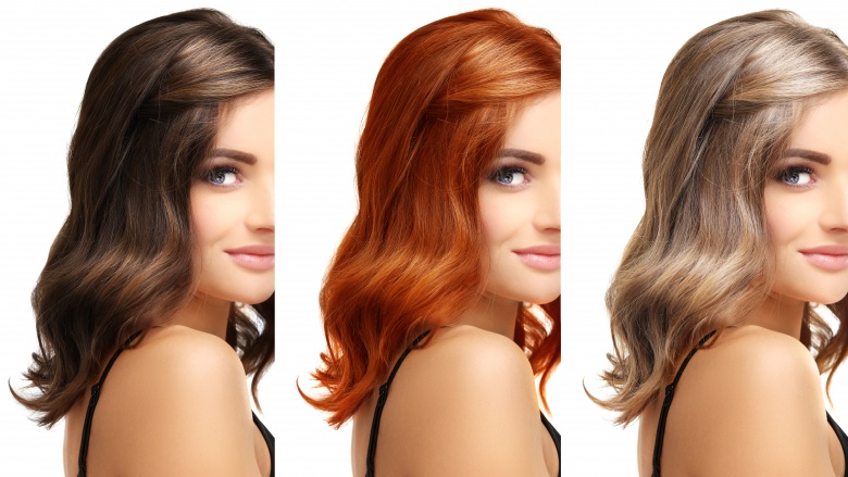 golden skin tone hair color