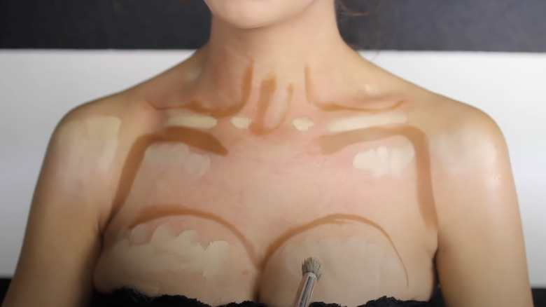 Contoured boob tutorial