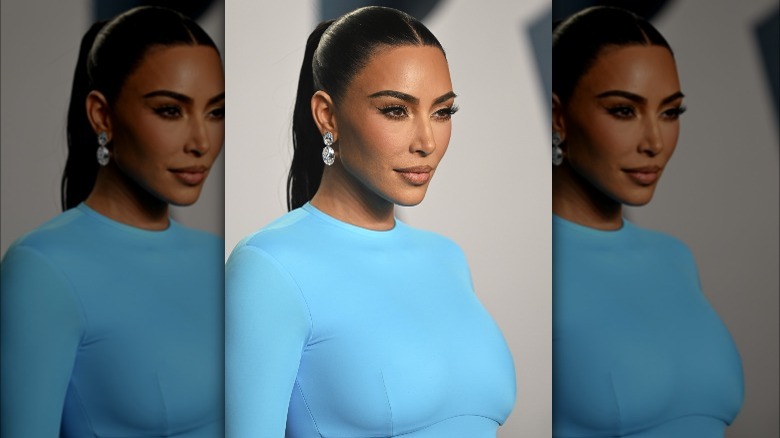 How To Copy Kim Kardashian's Sleek, Slicked-Back Hair