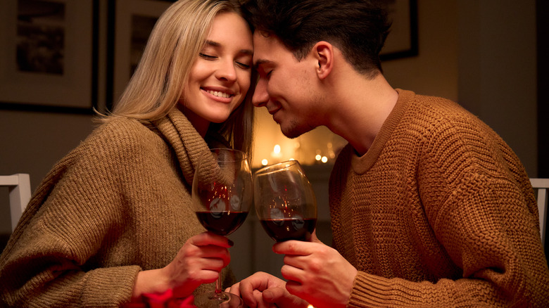 Woman on a romantic date