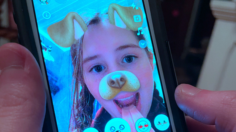 Snapchat dog filter