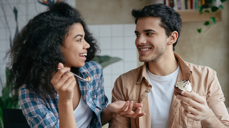 Couple on a first date