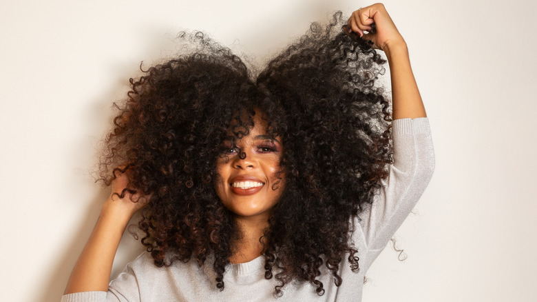 Black woman with natural hair