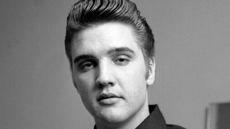 Elvis Presley pouting