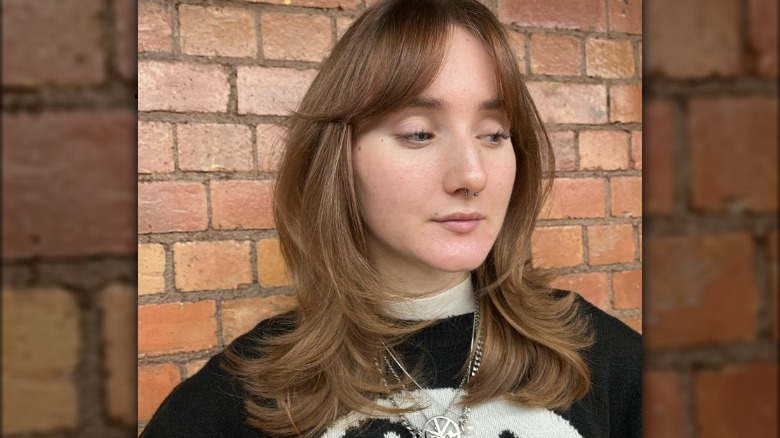 A woman posing 