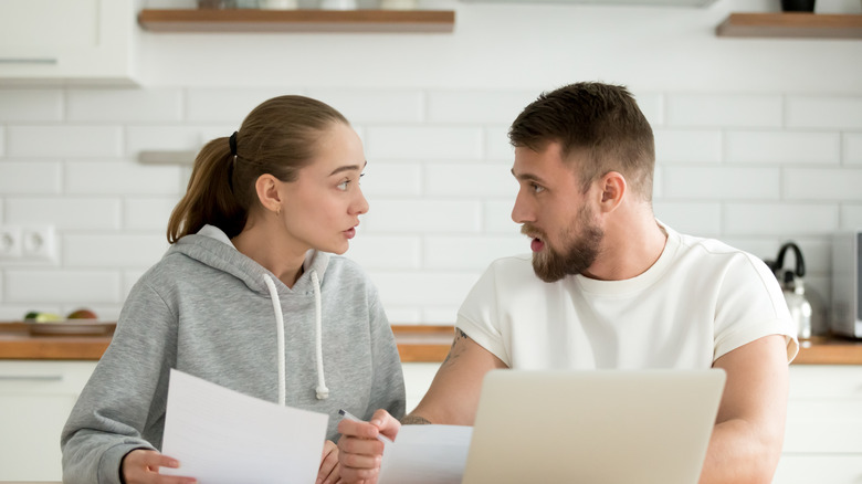 Couple discussion frustrating