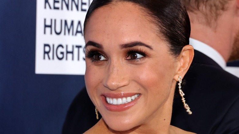 Meghan Markle on camera at red carpet event