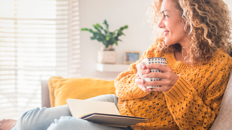 Woman with coffee