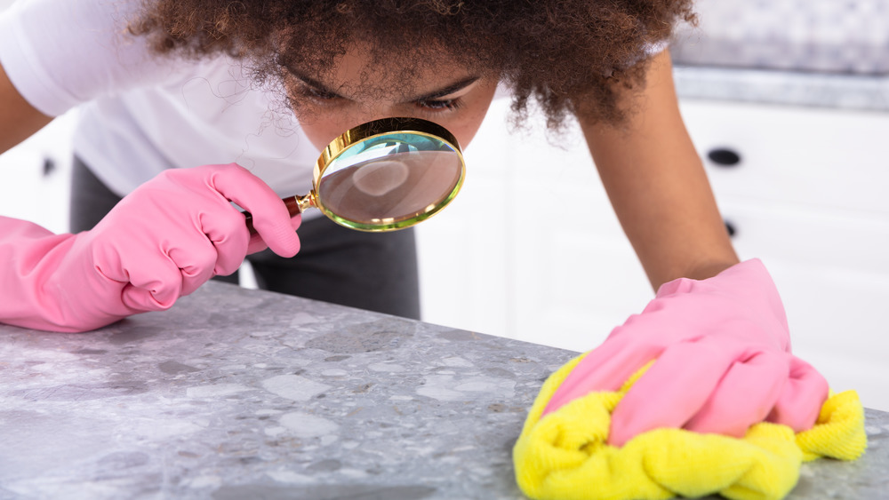 Woman cleaning 