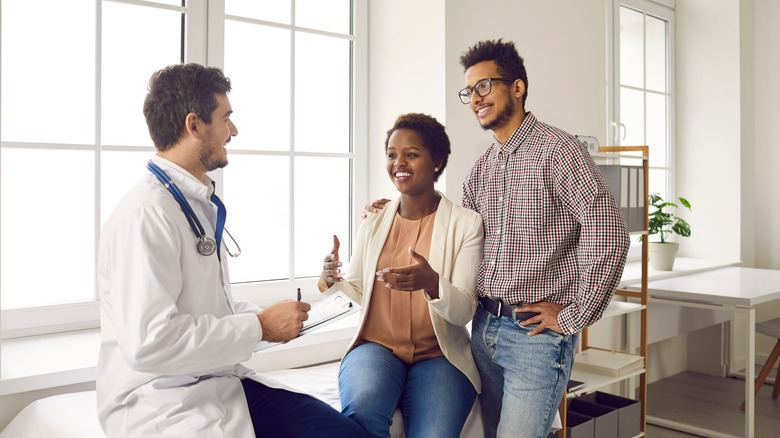 Couple at doctor's appointment