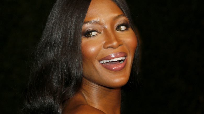 Naomi Campbell smiling