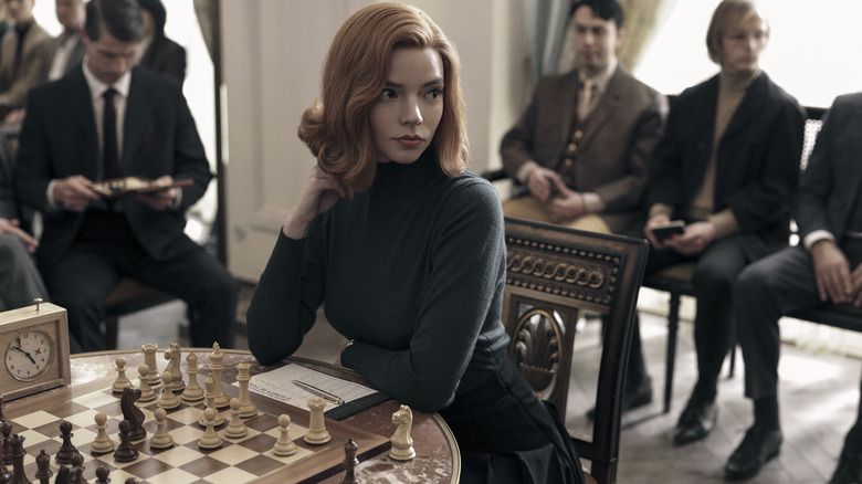 Beth from The Queen's Gambit plays chess