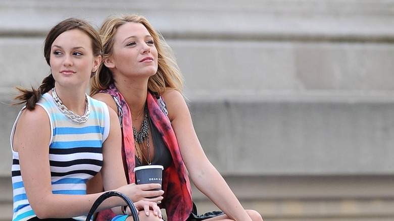 Leighton Meester and Blake Lively on Gossip Girl