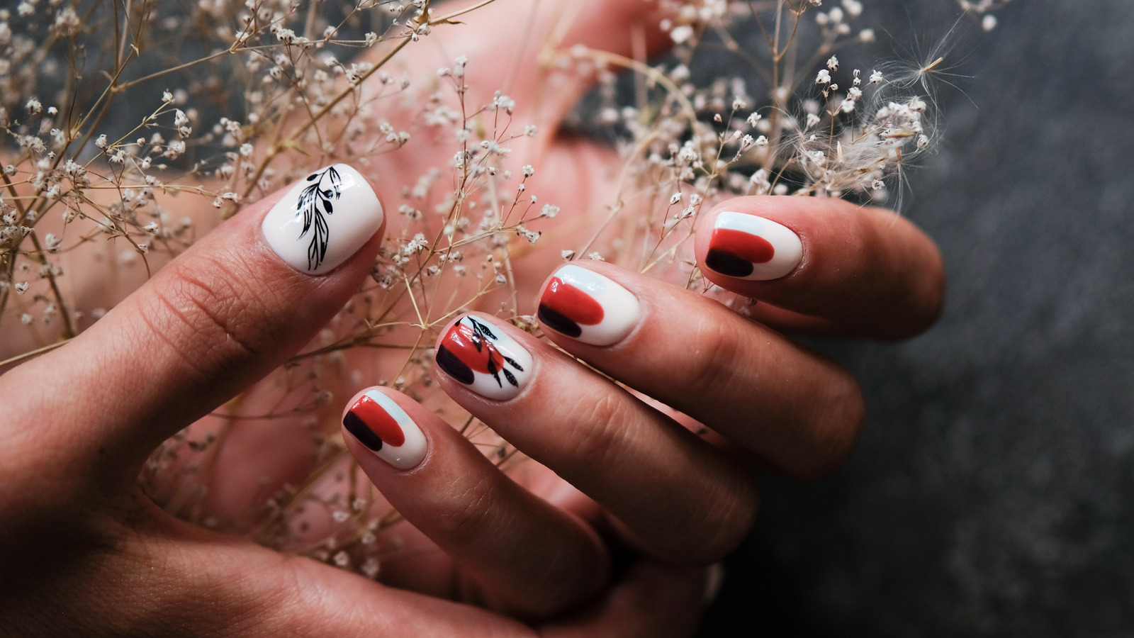 Neutral Abstract Nail Art Ideas - wide 2