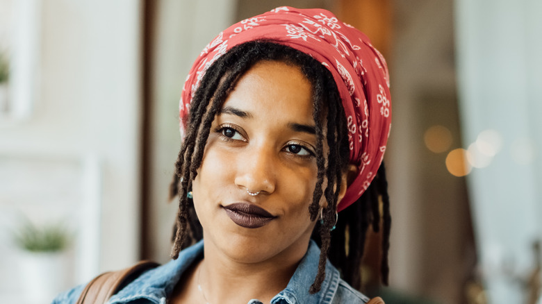 woman with dreadlocks