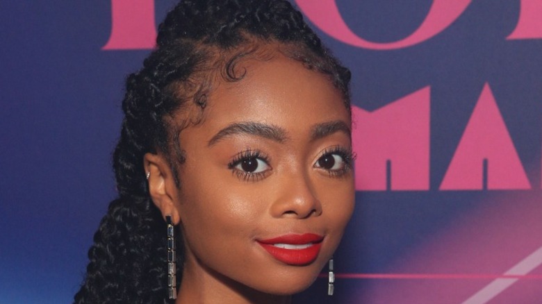 Skai Jackson posing on red carpet