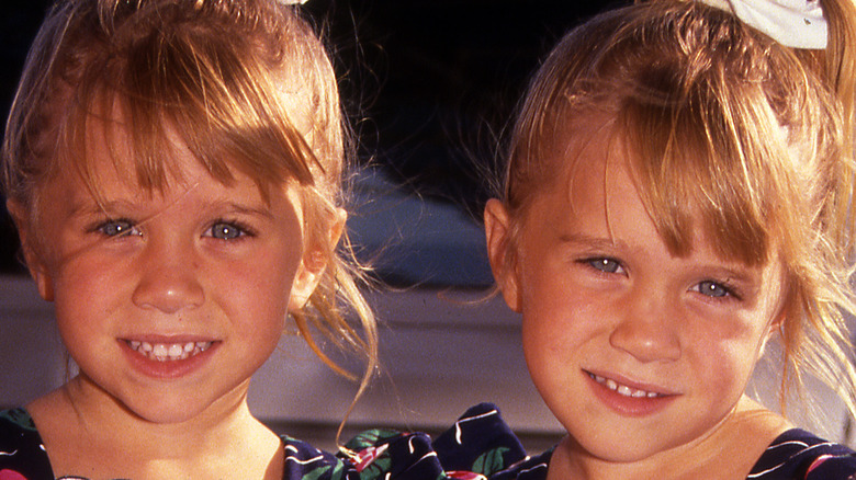 Mary-Kate and Ashley Olsen as kids