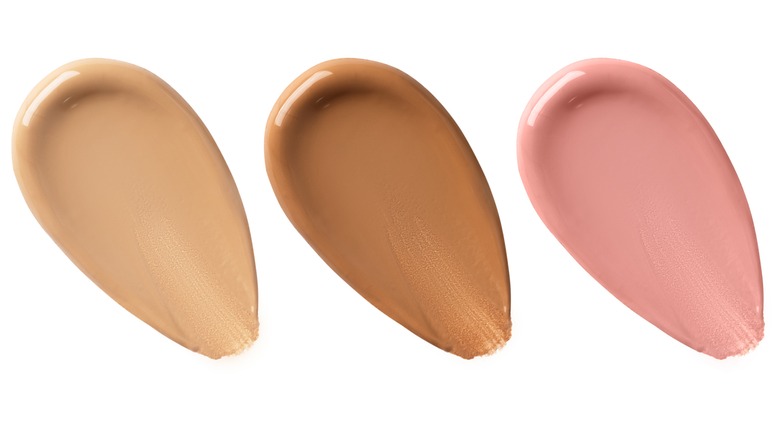 Three foundation shades