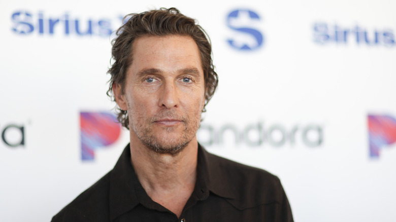 Matthew McConaughey posing at an event
