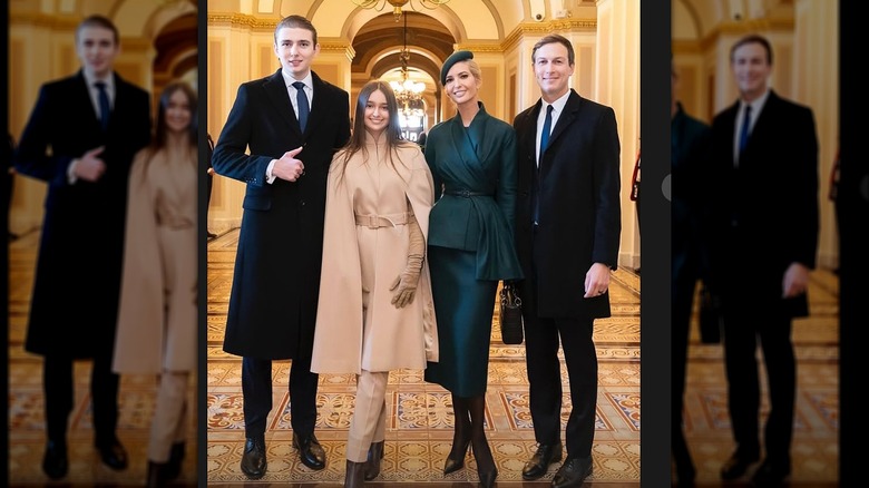 Barron Trump, Ivanka Trump, Jared and Arabella Kushner